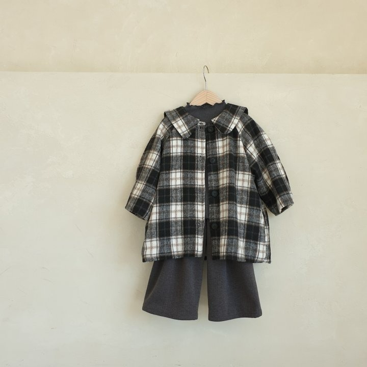 Eclair 外套 에끌레어 체크코트-細節圖2