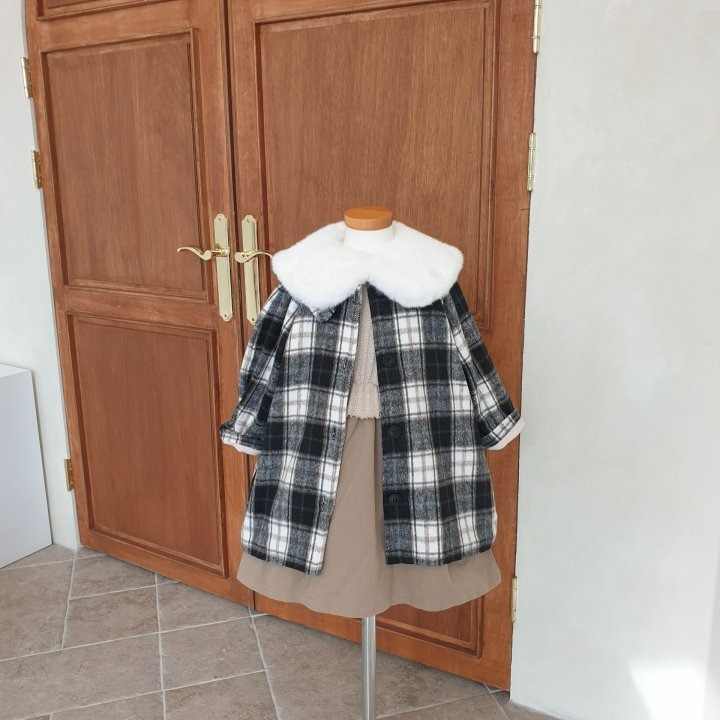 Eclair 外套 에끌레어 체크코트-細節圖5