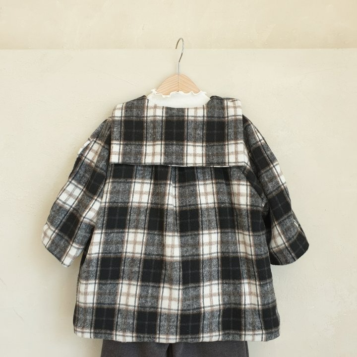Eclair 外套 에끌레어 체크코트-細節圖11