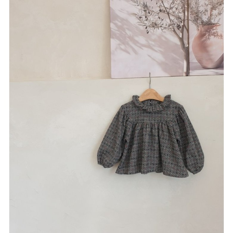 Eclair 上衣 에끌레어 롬브르블라우스-細節圖2