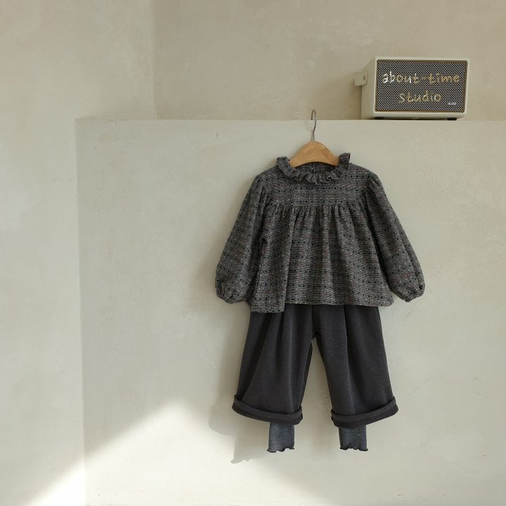 Eclair 上衣 에끌레어 롬브르블라우스-細節圖3