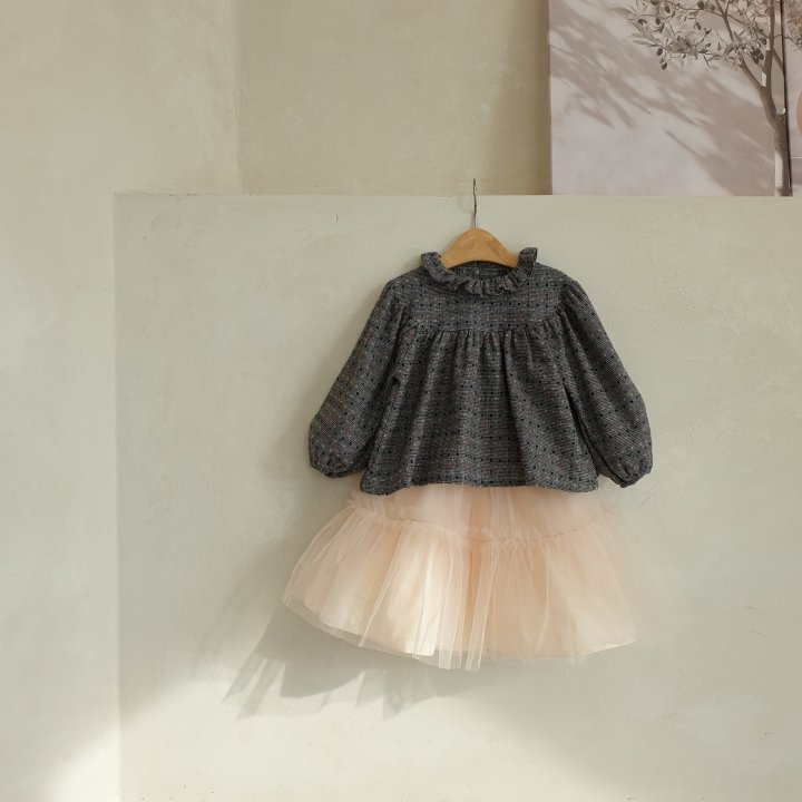 Eclair 上衣 에끌레어 롬브르블라우스-細節圖5