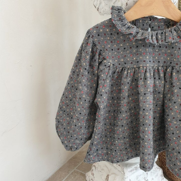 Eclair 上衣 에끌레어 롬브르블라우스-細節圖8