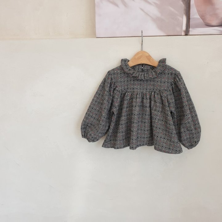 Eclair 上衣 에끌레어 롬브르블라우스-規格圖10