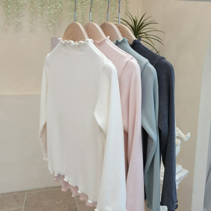 Eclair 上衣 에끌레어 심플폴라-細節圖3