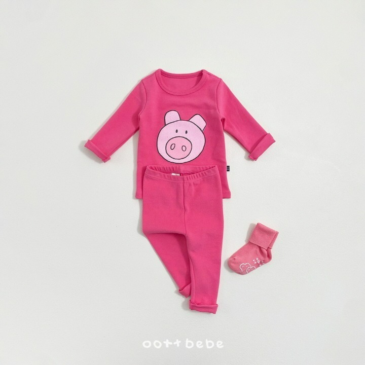 Oottbebe 套裝 上下 오뜨베베 동물농장실내복-細節圖3