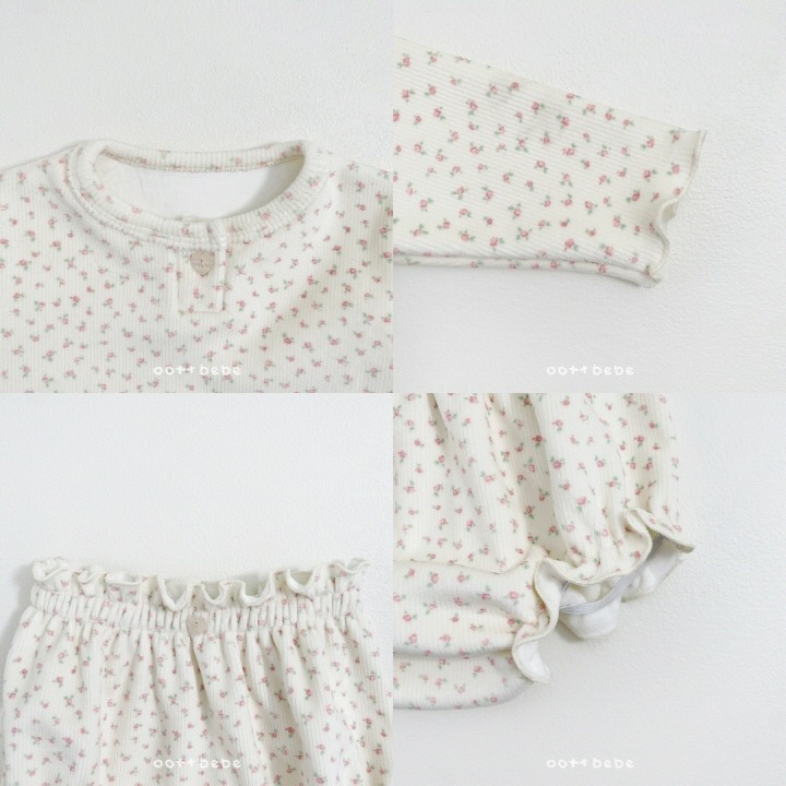 Oottbebe 套裝 上下 오뜨베베 쁘띠플라워블루머세트-細節圖4