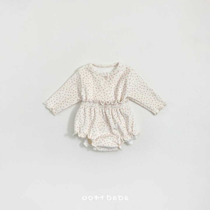 Oottbebe 套裝 上下 오뜨베베 쁘띠플라워블루머세트-細節圖7