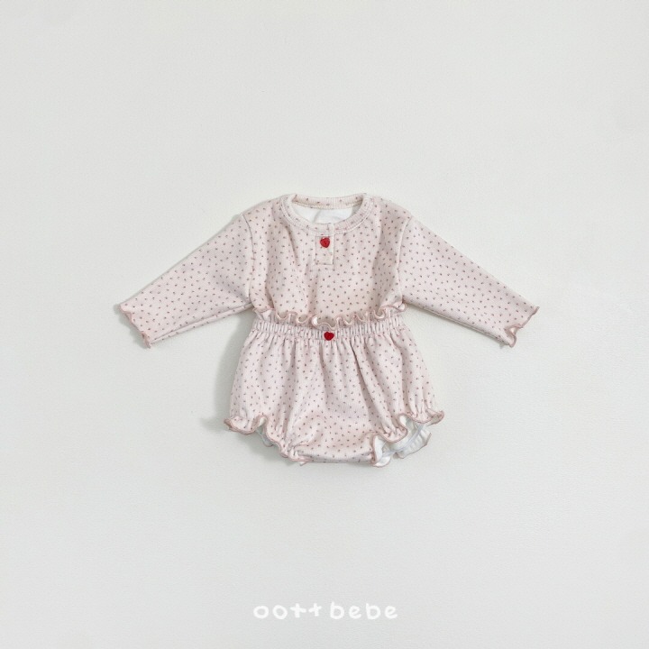 Oottbebe 套裝 上下 오뜨베베 쁘띠플라워블루머세트-細節圖8