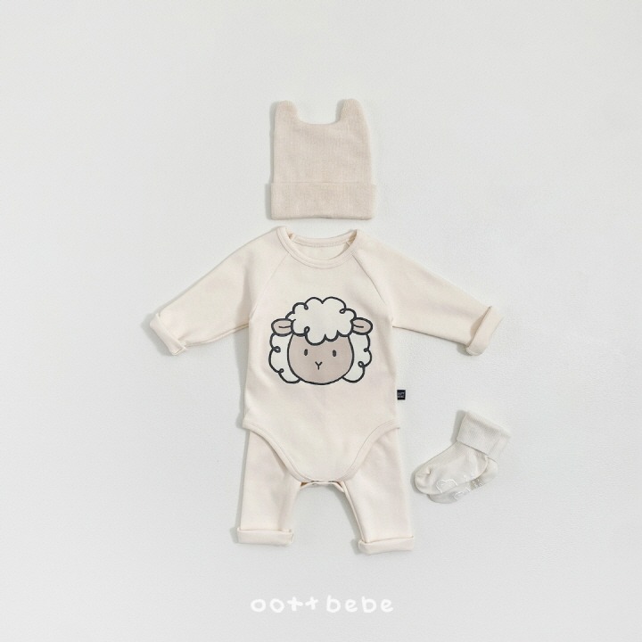 Oottbebe 包屁衣 套裝 上下 오뜨베베 동물농장슈트세트-細節圖2