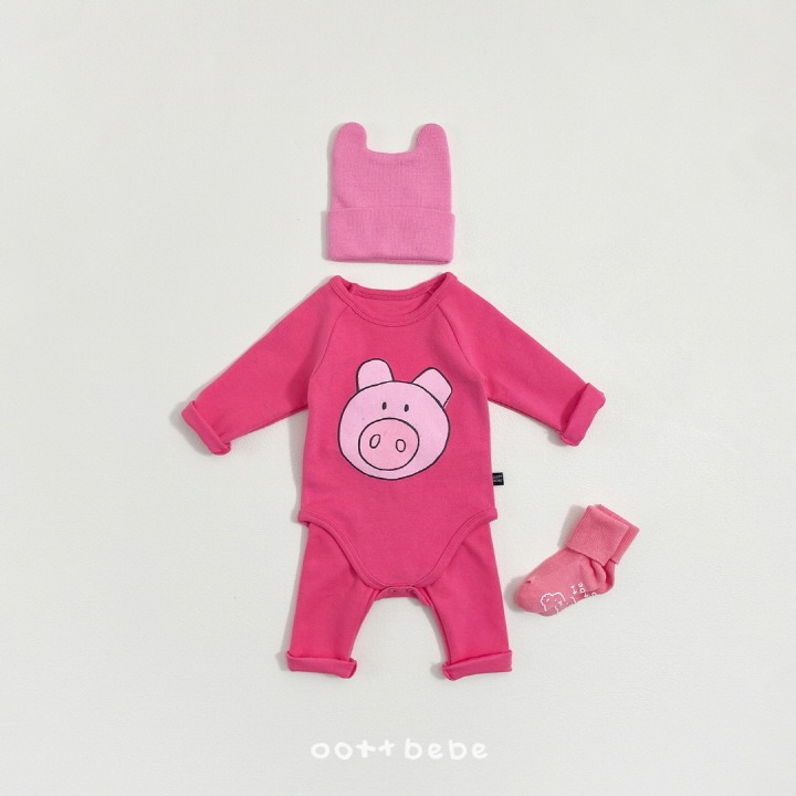 Oottbebe 包屁衣 套裝 上下 오뜨베베 동물농장슈트세트-細節圖3