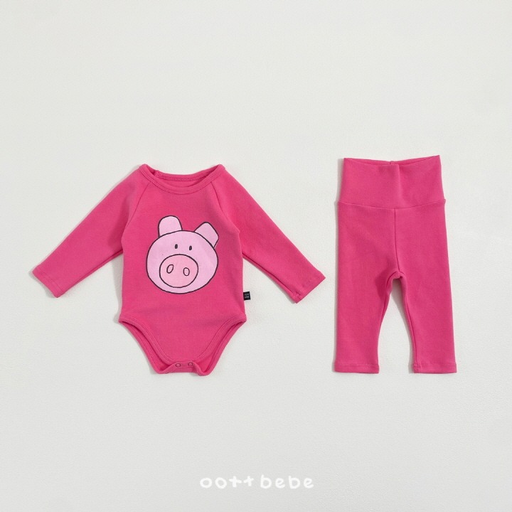 Oottbebe 包屁衣 套裝 上下 오뜨베베 동물농장슈트세트-細節圖8