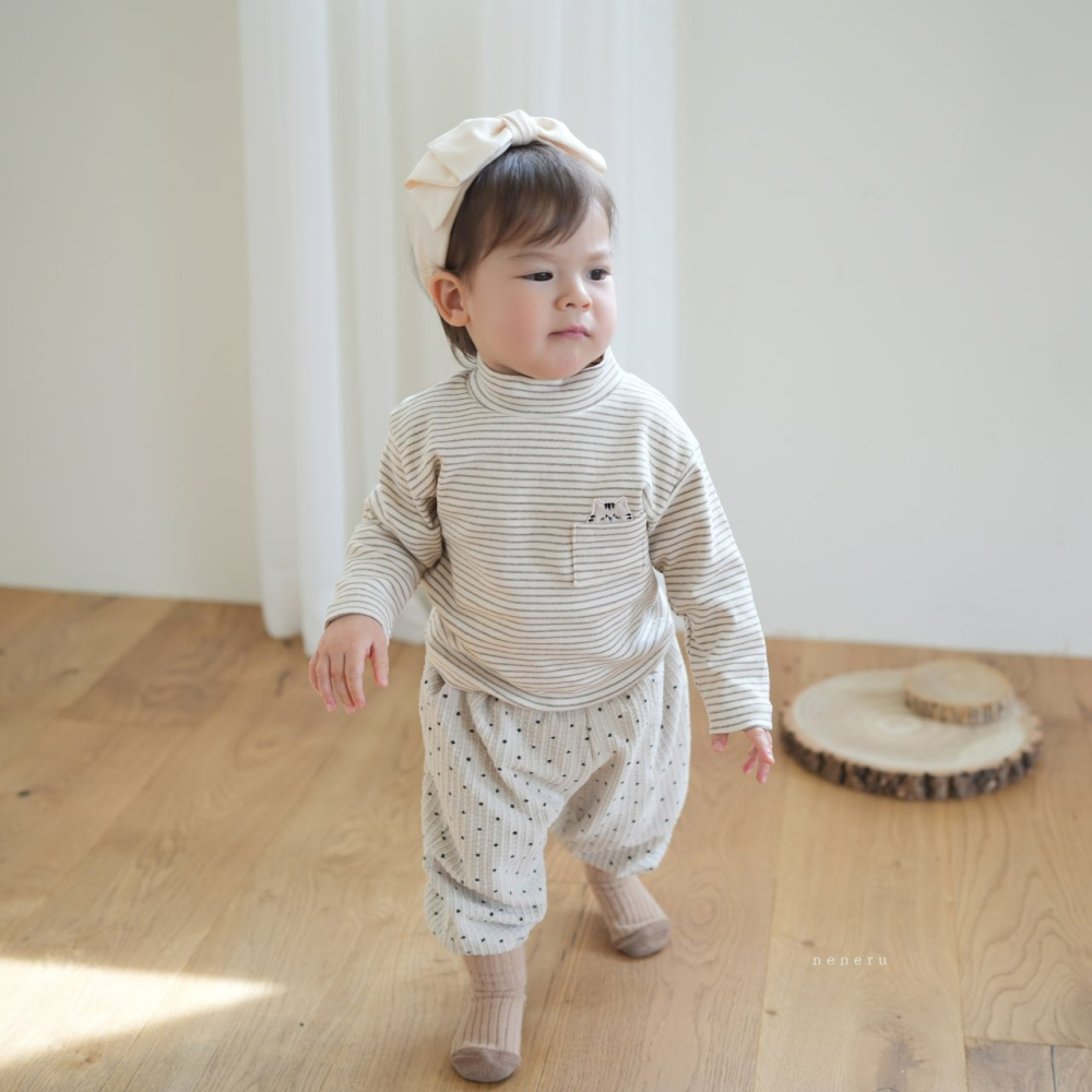 Neneru 上衣 네네루 냥이자수폴라티-細節圖2