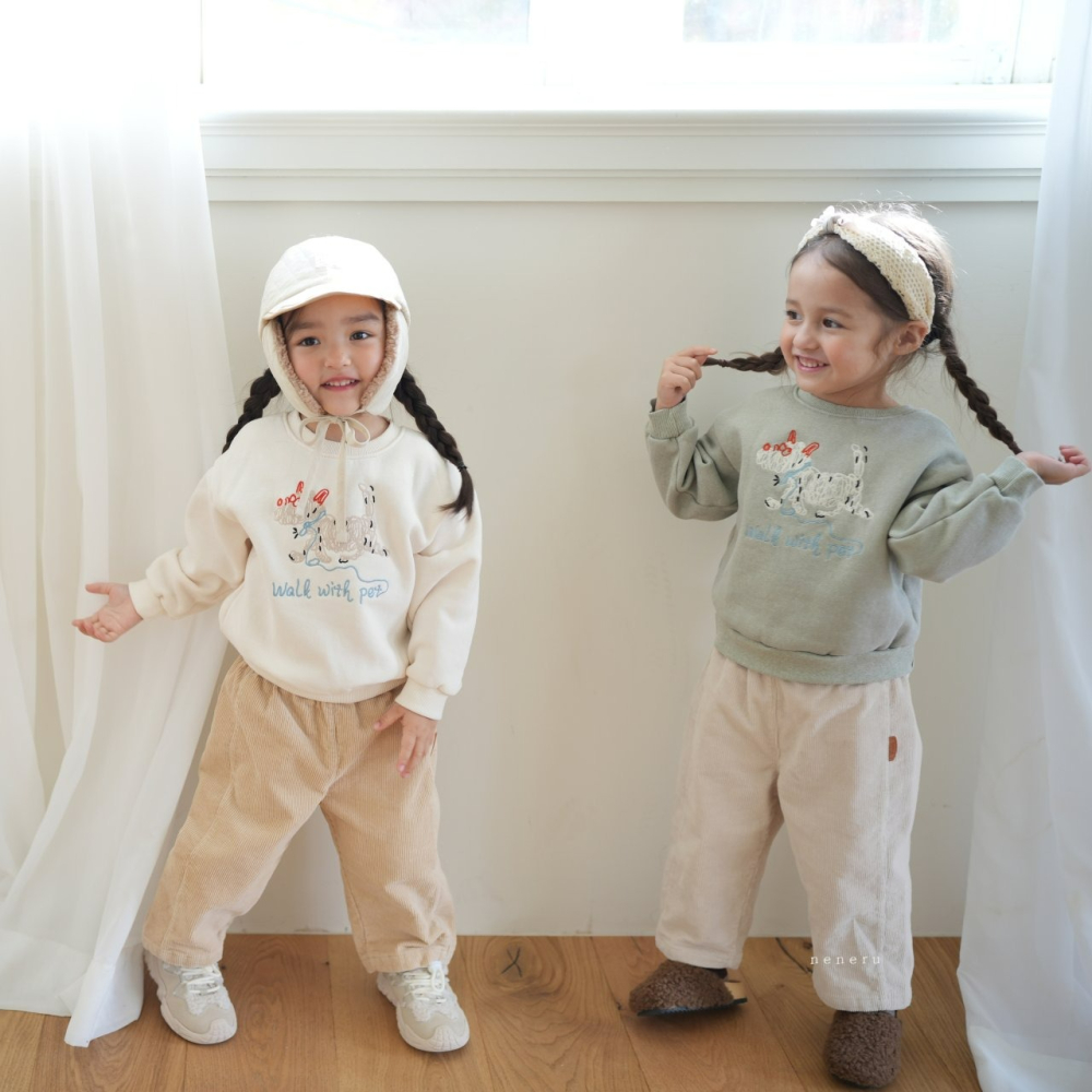 Neneru 上衣 네네루 댕이체인맨투맨-細節圖2