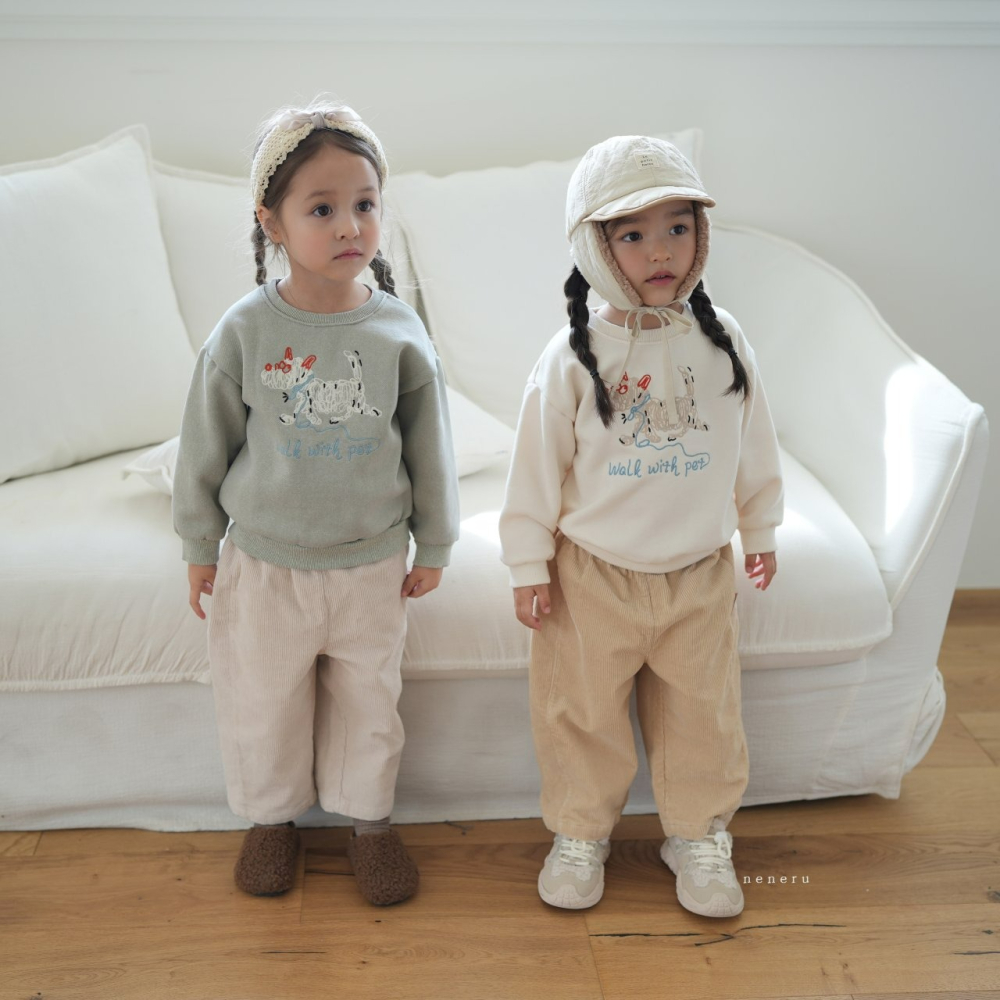 Neneru 上衣 네네루 댕이체인맨투맨-細節圖4