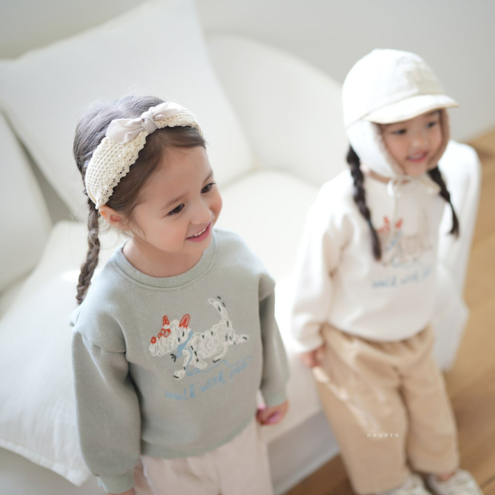 Neneru 上衣 네네루 댕이체인맨투맨-細節圖5