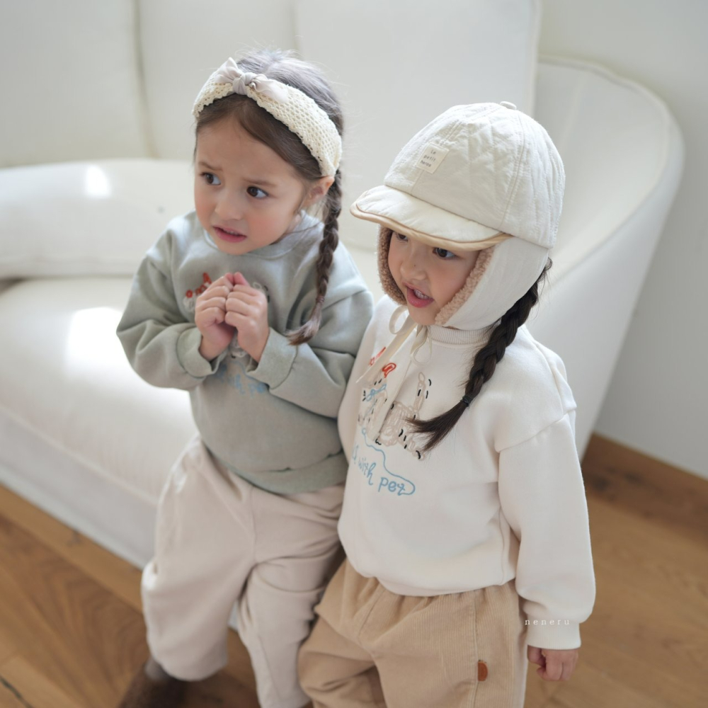 Neneru 上衣 네네루 댕이체인맨투맨-細節圖6