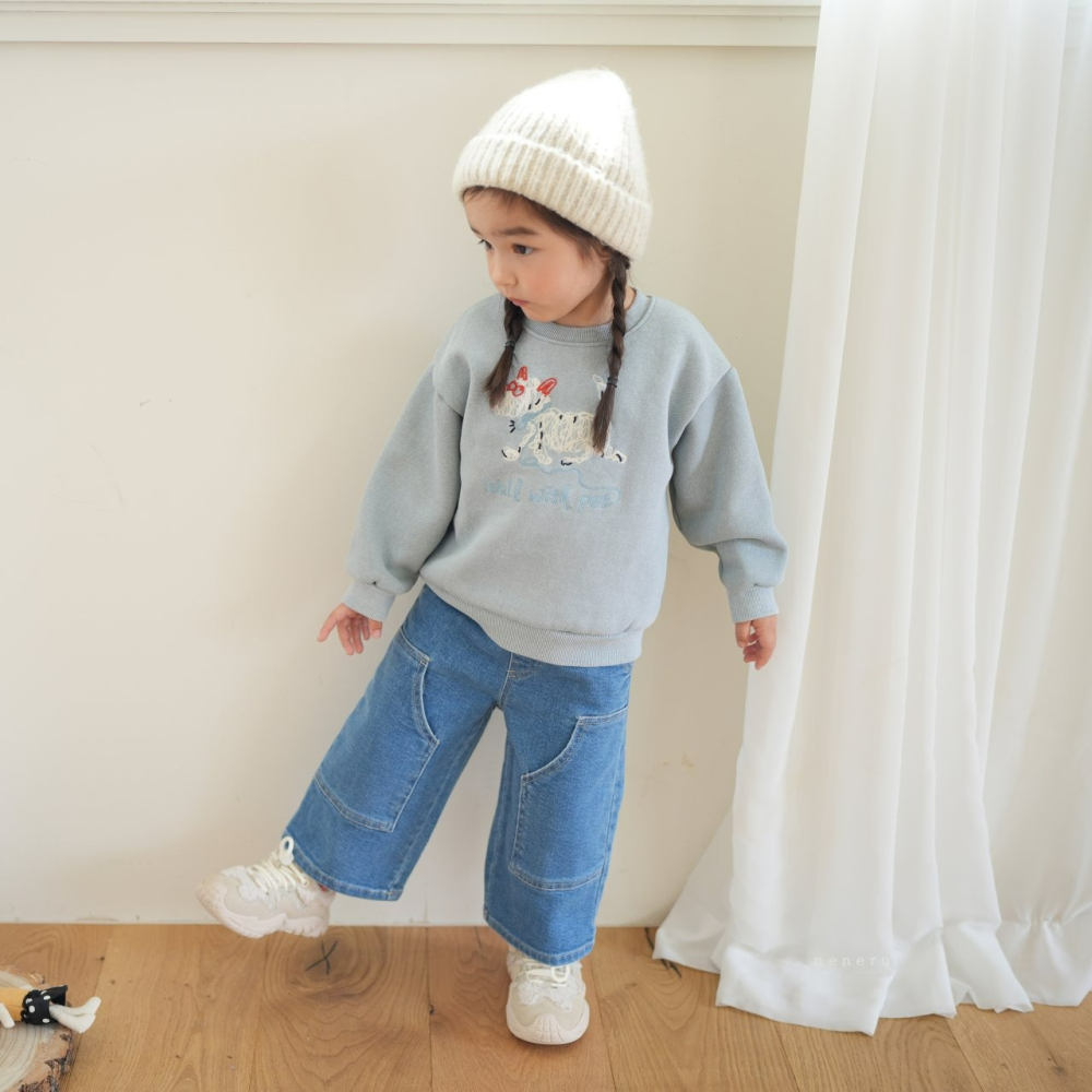 Neneru 上衣 네네루 댕이체인맨투맨-細節圖7