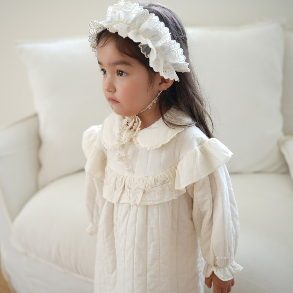 Neneru 洋裝 네네루 리본누빔원피스-細節圖2