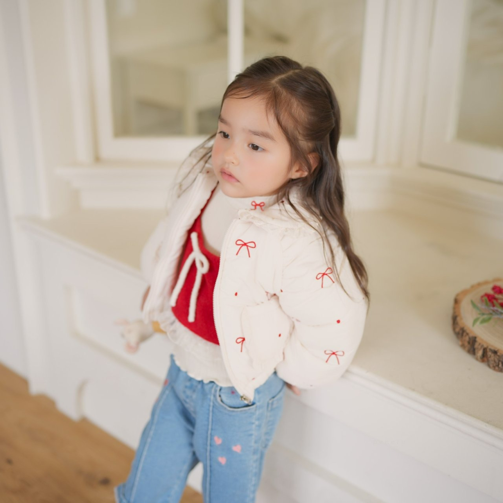 Neneru 外套 네네루 만다린리본자수패딩-細節圖3