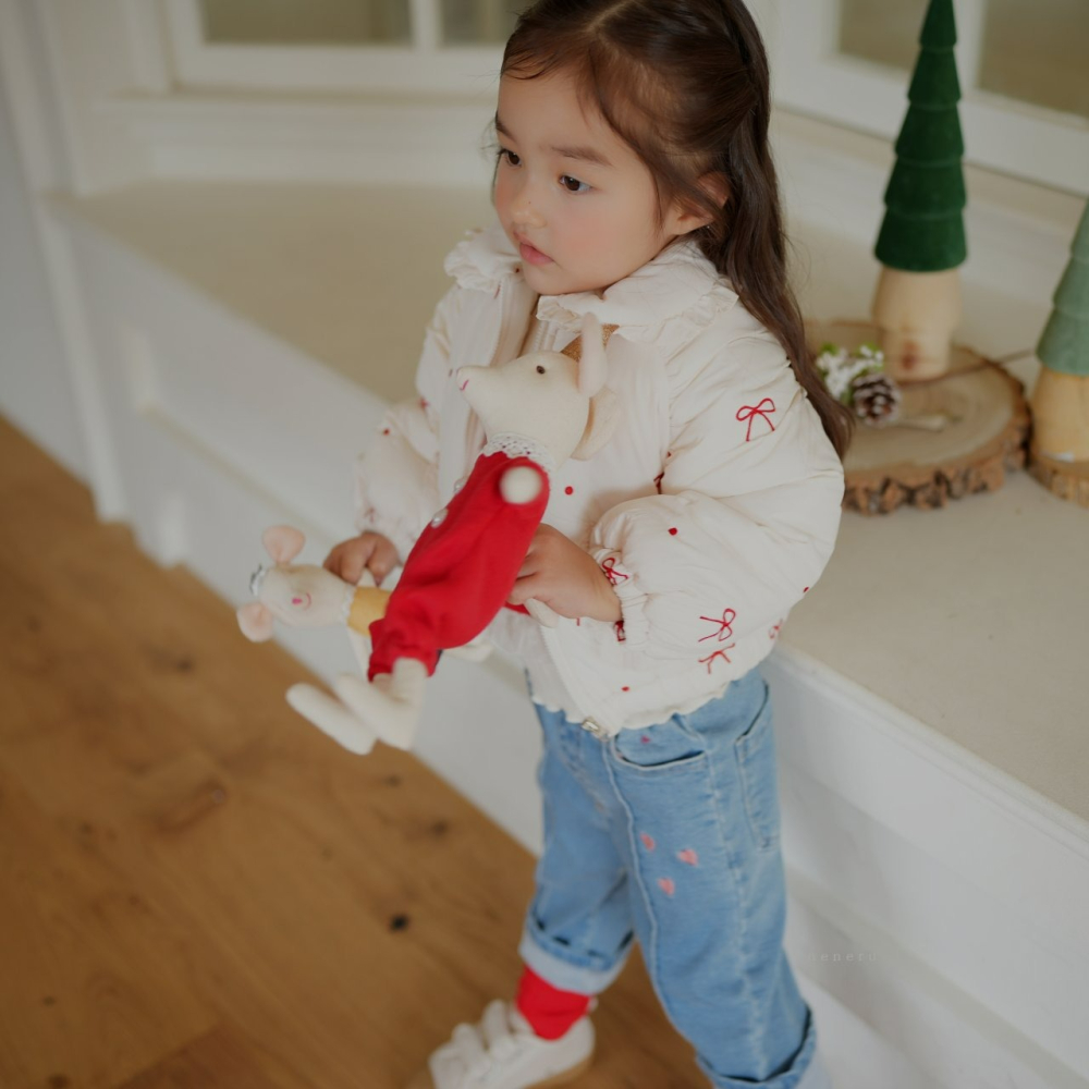 Neneru 外套 네네루 만다린리본자수패딩-細節圖4