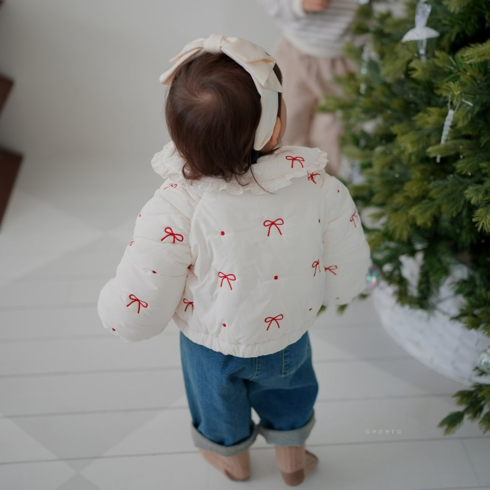 Neneru 外套 네네루 만다린리본자수패딩-細節圖9