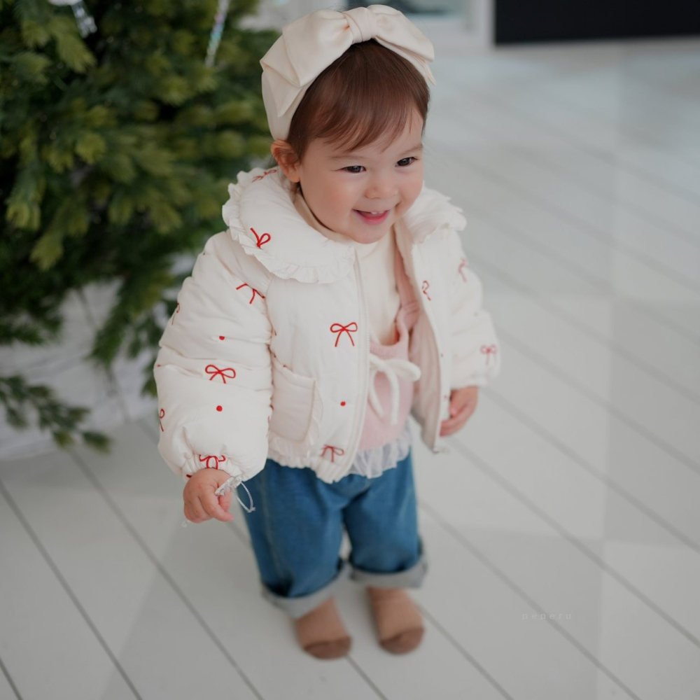 Neneru 外套 네네루 만다린리본자수패딩-細節圖10