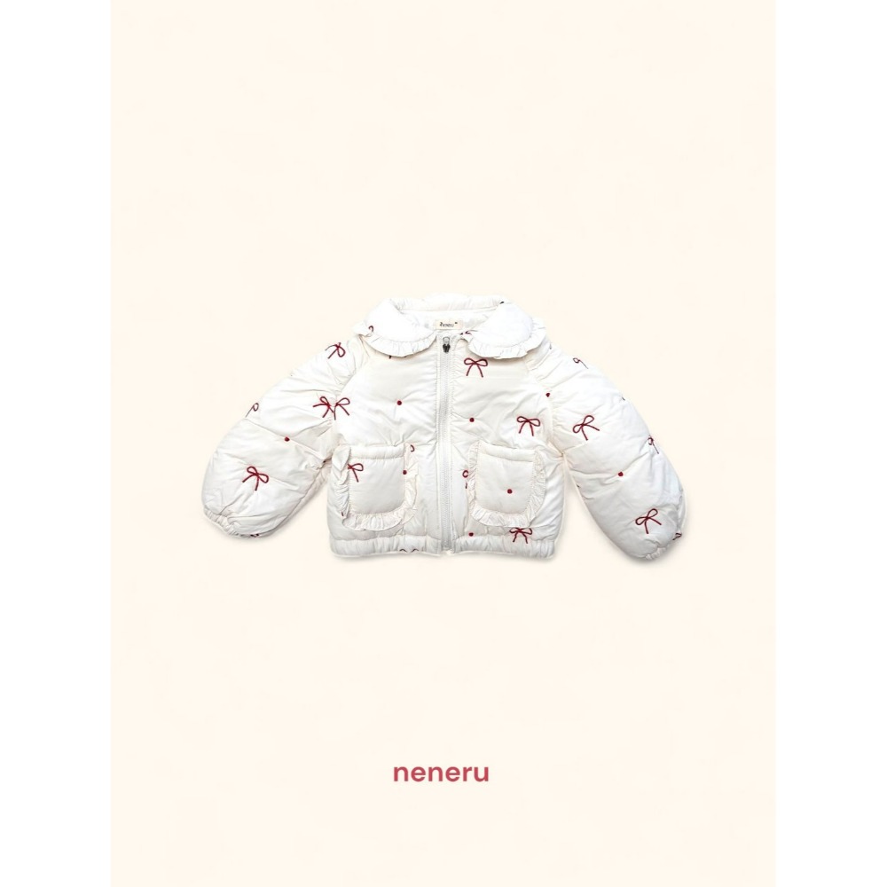 Neneru 外套 네네루 만다린리본자수패딩-規格圖11