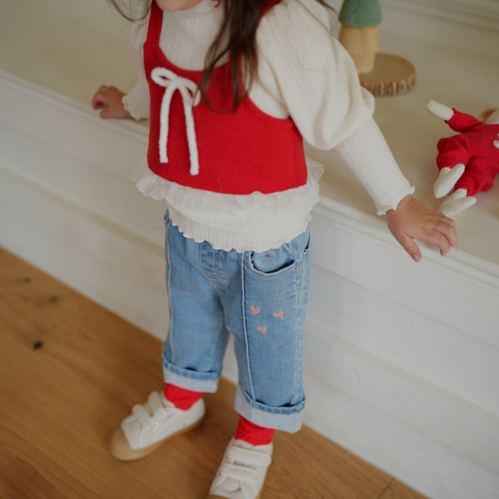 Neneru 背心 네네루 메리리본조끼-細節圖2