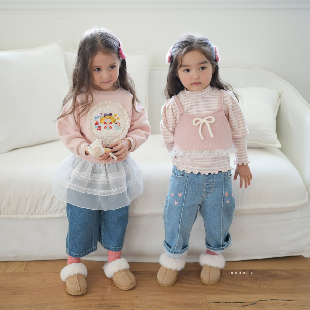 Neneru 背心 네네루 메리리본조끼-細節圖7