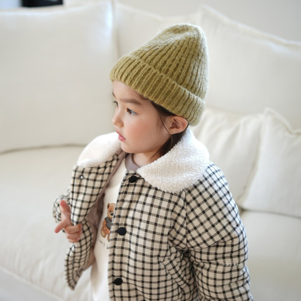 Neneru 外套 네네루 체크카라패딩-細節圖2