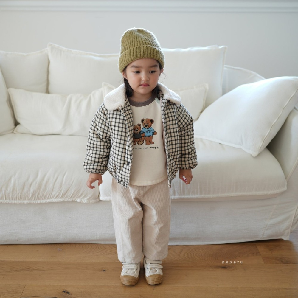 Neneru 外套 네네루 체크카라패딩-細節圖10