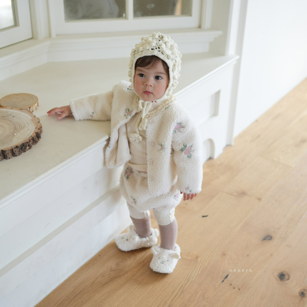 Neneru 屁屁褲 네네루 플라워자수덤블블루머-細節圖3