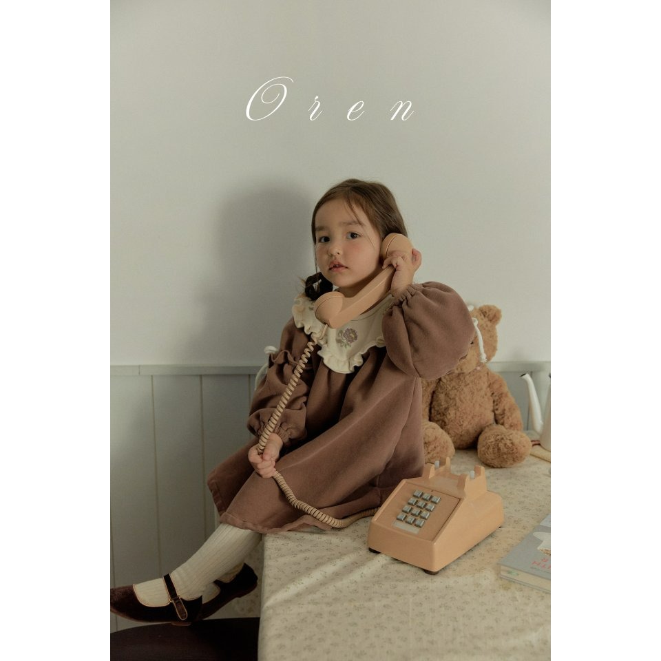 Oren 洋裝 오렌 베로나자수원피스키즈-細節圖7