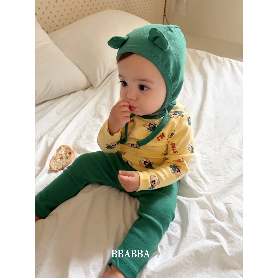 BBABBA 熊熊套裝(含帽) 빠빠 베어3종세트-細節圖4