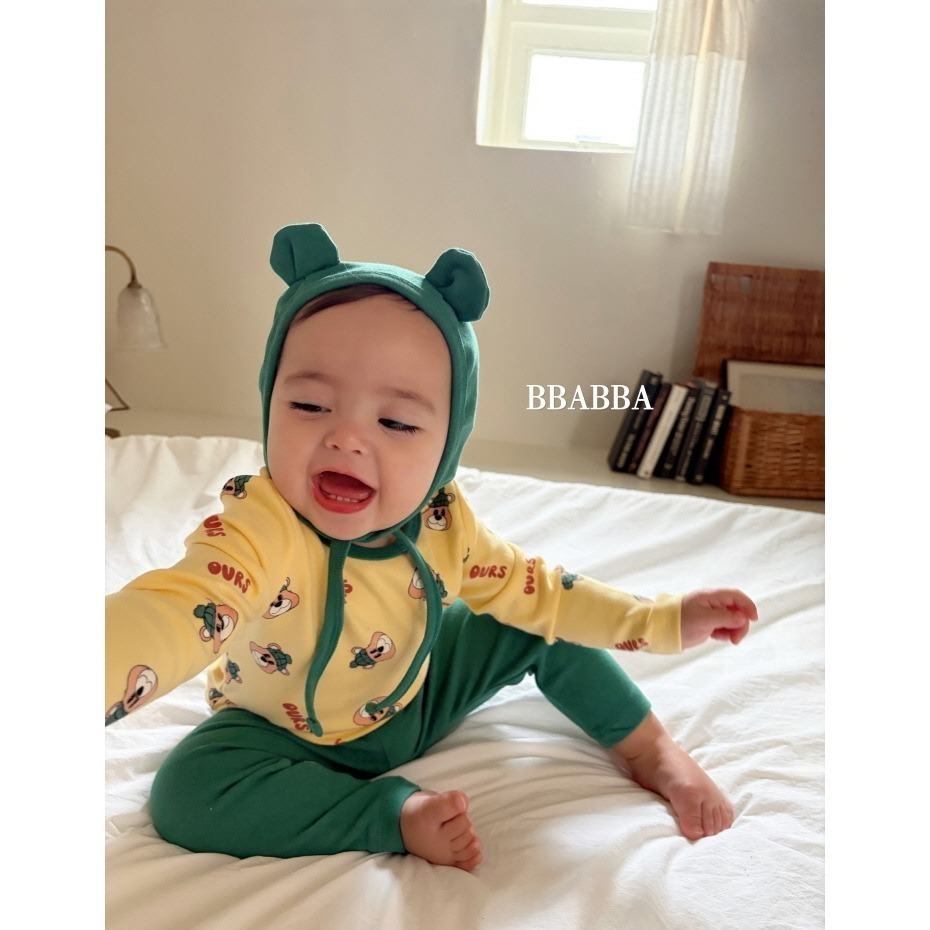 BBABBA 熊熊套裝(含帽) 빠빠 베어3종세트-細節圖5