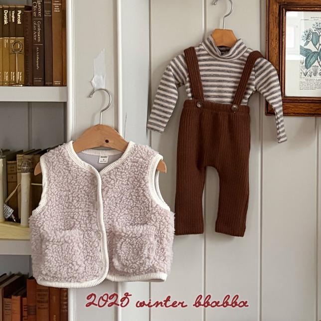 BBABBA 背心 빠빠 윈터조끼-細節圖2