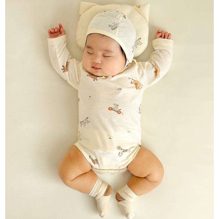 馬年新生兒包屁衣套組(含帽)