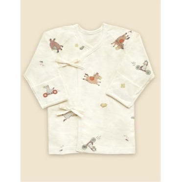 韓國製 IKIY 이키 馬年新生兒紗布衣-細節圖3