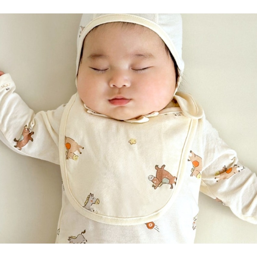 韓國製 IKIY 이키 馬年圍兜-細節圖3