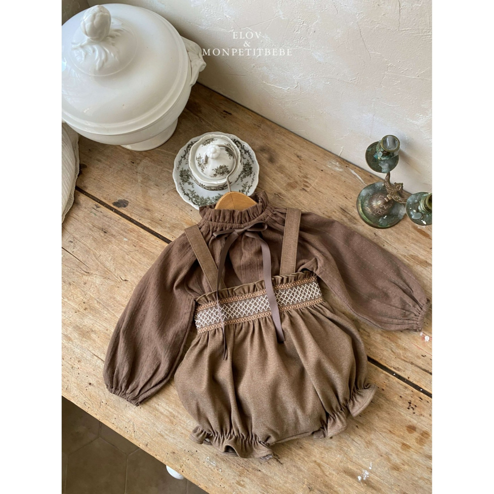 Monpetitbebe 包屁衣 몽쁘띠베베 베이즈슈트(단색)-細節圖5