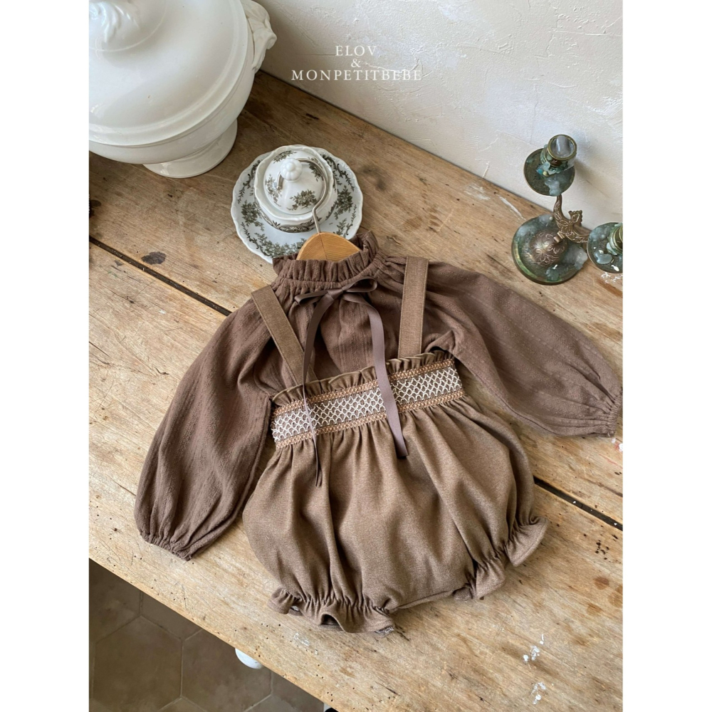 Monpetitbebe 包屁衣 몽쁘띠베베 베이즈슈트(단색)-細節圖6