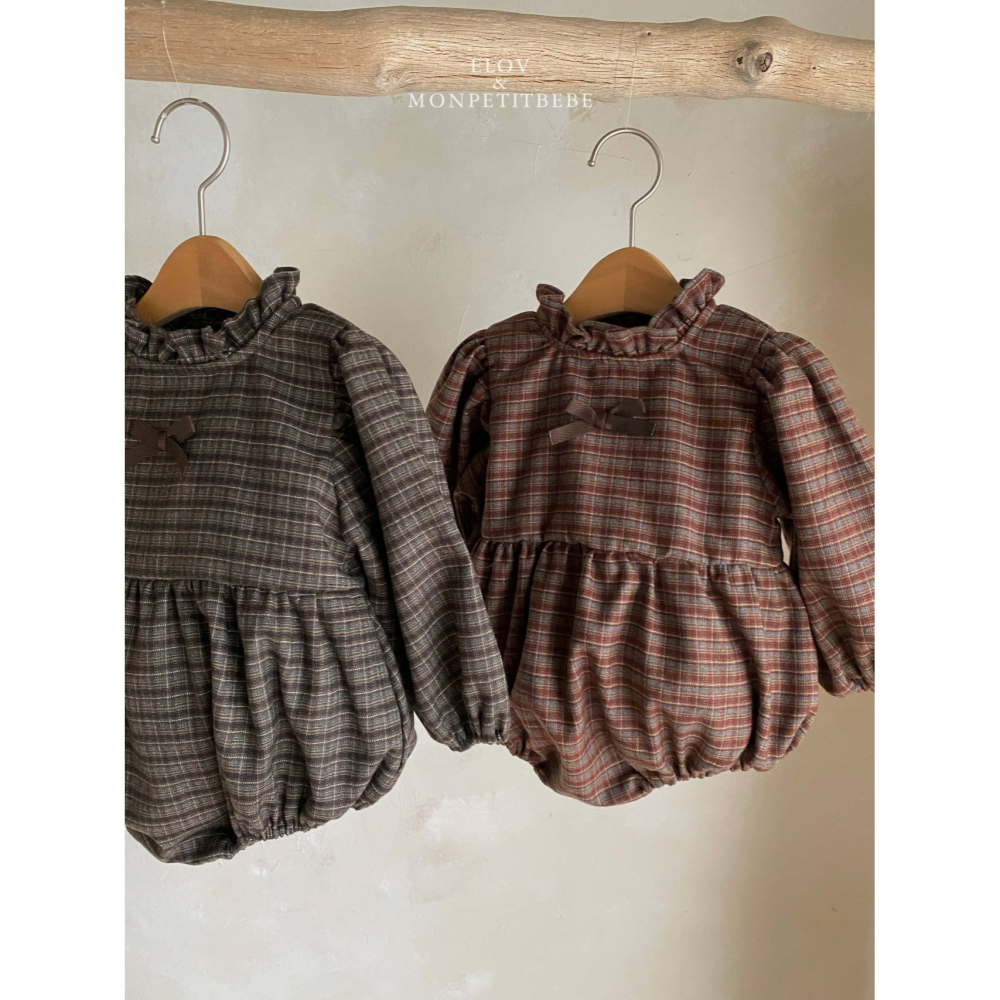 Monpetitbebe 包屁衣 몽쁘띠베베 몽드리본슈트-細節圖3