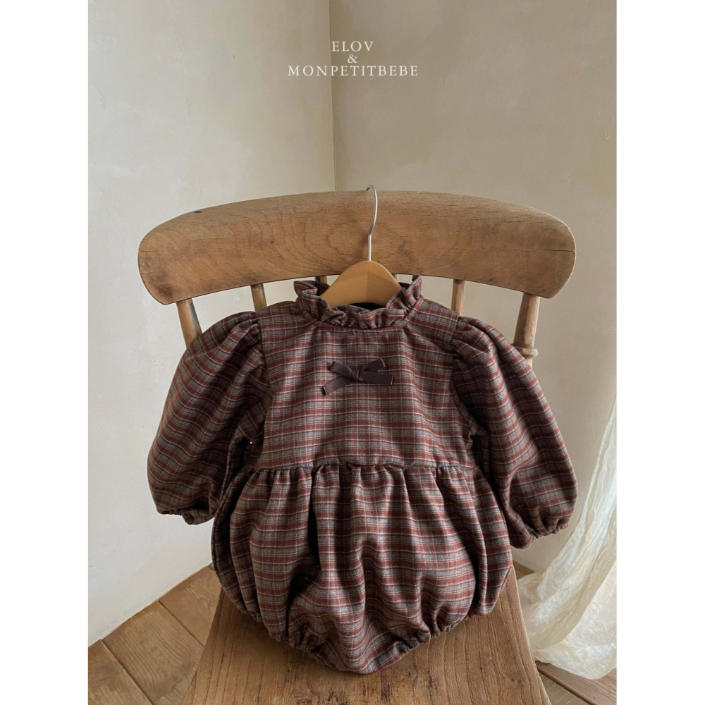 Monpetitbebe 包屁衣 몽쁘띠베베 몽드리본슈트-細節圖4