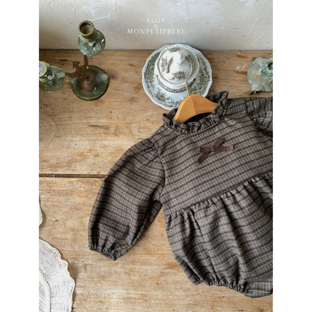 Monpetitbebe 包屁衣 몽쁘띠베베 몽드리본슈트-細節圖7