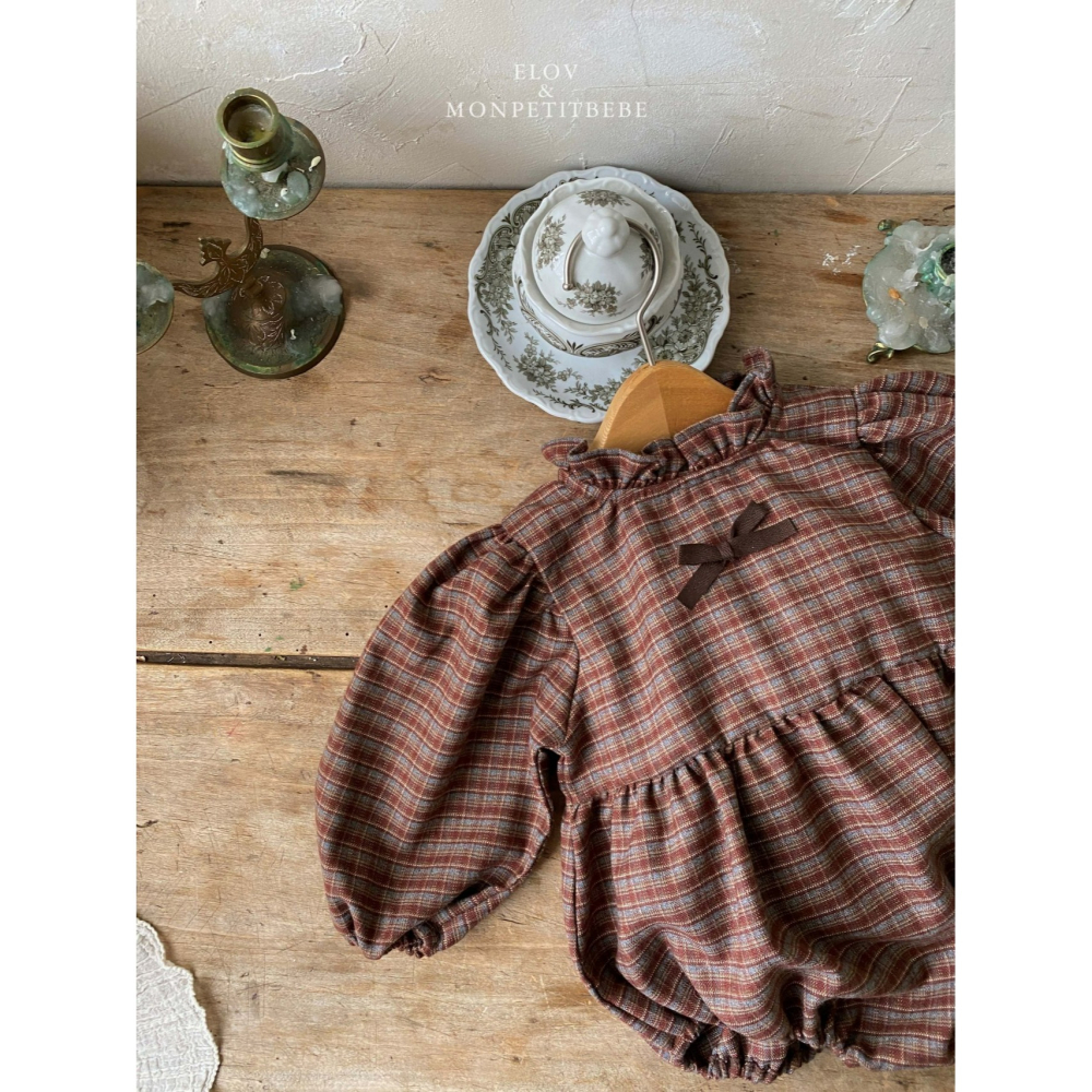 Monpetitbebe 包屁衣 몽쁘띠베베 몽드리본슈트-細節圖8