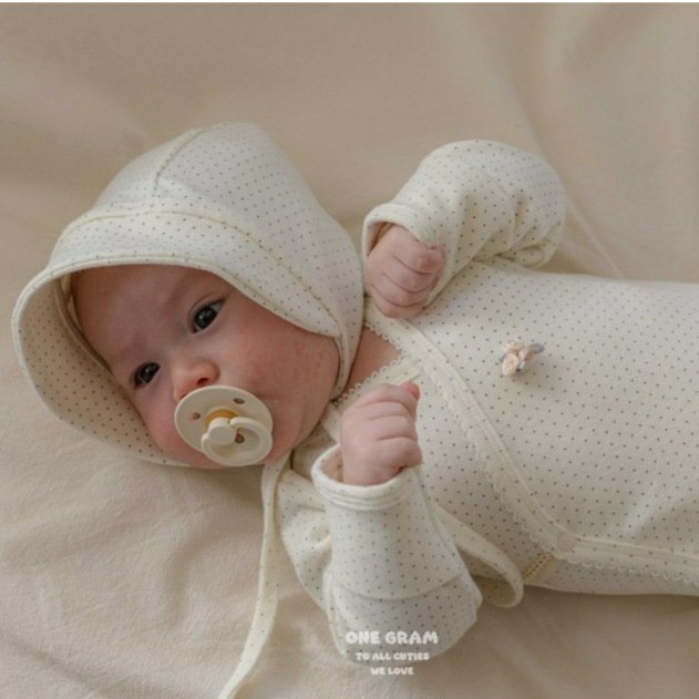 1gram 套裝 包屁衣&內搭褲 일그램 플로배넷&레깅스SET-細節圖2