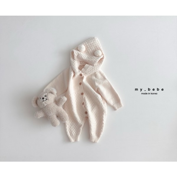 Mybebe 熊熊 套裝  마이베베 방울후드니트슈트-細節圖6