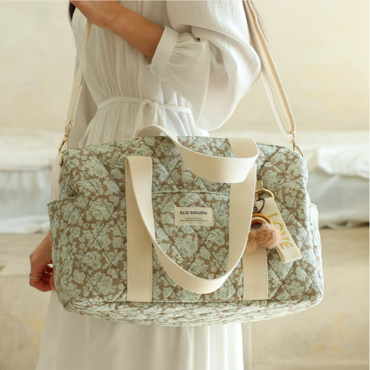 Sloddudu 슬로뚜두 花朵 媽媽包  블러썸백(베이지)-細節圖2