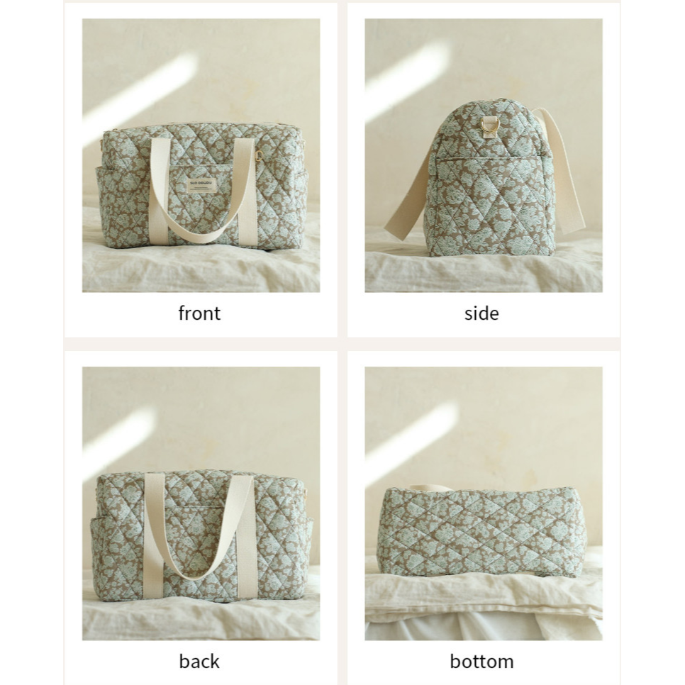 Sloddudu 슬로뚜두 花朵 媽媽包  블러썸백(베이지)-細節圖9